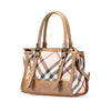Burberry Embossed Supernova Check Coated Canvas Satchel Secondhand