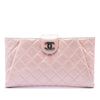 Chanel Quilted Glazed Calfskin Coco Pleats Clutch Secondhand