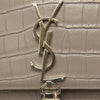 Saint Laurent Small Croc Embossed Leather Monogram Kate Tassel Crossbody Secondhand