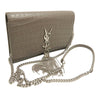 Saint Laurent Small Croc Embossed Leather Monogram Kate Tassel Crossbody Secondhand