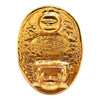 Secondhand Chanel Gold Plated CC Crown Clip On Earrings