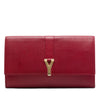 Saint Laurent Textured Leather Chyc Ligne Clutch Secondhand