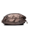 Ferragamo Metallic Leather Perforated Gancini Hobo Bag Secondhand