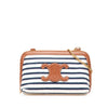 Celine Striped Canvas Triomphe Chain Crossbody Secondhand