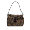 Fendi Zucca Canvas Double Flap Shoulder Bag Secondhand