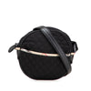 Secondhand Burberry Nova Check Trimmed Quilted Nylon Round Crossbody