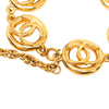 Secondhand Chanel CC Gold Plated Charms Link Bracelet