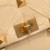 Valentino Large Raffia Roman Stud Satchel Secondhand