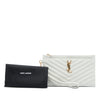 Saint Laurent Grain De Poudre Chevron Monogram Bill Pouch Secondhand