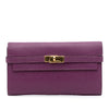 Hermès Chevre Mysore Leather Kelly Long Wallet Secondhand