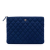 Chanel Medium Quilted Jersey O Case Clutch Secondhand