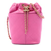Chanel Small CC Quilted Caviar Drawstring Bucket Bag Secondhand