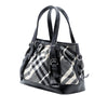 Burberry Medium Beat Check Nylon Lowry Satchel Secondhand