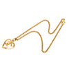 Chanel CC Gold Plated Heart Pendant Necklace Secondhand