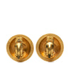Chanel CC Gold Plated Round Clip On Earrings Secondhand