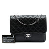 Chanel Medium Quilted Lambskin Clams Pocket Accordion Flap Secondhand