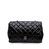 Chanel CC Quilted Patent Clutch With Chain Secondhand