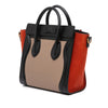 Celine Nano Tricolor Leather Luggage Tote Secondhand