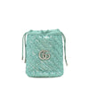 Gucci Small GG Marmont Sequined Diagonal Leather Matelasse Bucket Bag Secondhand