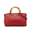 Gucci Medium Calfskin Bamboo Shopper Satchel Secondhand