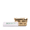 Bottega Veneta Small Metallic Calfskin Intreccio Plisse Cassette Crossbody Secondhand