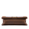 Chanel Old Medium Nubuck Trimmed Quilted Aged Calfskin Boy Flap Secondhand