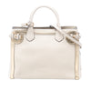 Burberry Medium Bicolor Leather and House Check Banner Satchel Secondhand