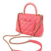 Secondhand Chanel Extra Mini Caviar and Lizard Embossed Coco Top Handle Bag