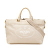 Prada Denim Canapa Logo Satchel Secondhand