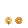 Hermès Gold Plated Clou de Selle Clip-on Earrings Secondhand