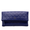 Chanel CC Quilted Lambskin Foldover Clutch Secondhand