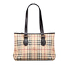 Burberry Haymarket Check Coated Canvas Tote Secondhand