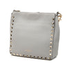 Valentino Mini Pebbled Calfskin Rockstud Flip Lock Messenger Bag Secondhand
