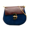 Drew Suede Leather Trim Crossbody Bag - '10s Second-hand