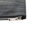 Saint Laurent Croc Embossed Leather Monogram Document Holder Secondhand