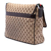 Gucci GG Canvas Web Flap Messenger Bag Secondhand