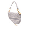 Dior Oblique Canvas Embroidered Saddle Bag Secondhand