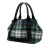 Balenciaga Plaid Wool Navy Cabas S Secondhand