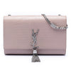 Saint Laurent Medium Croc Embossed Leather Kate Tassel Crossbody Secondhand