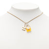 Secondhand Chanel CC Gold Plated Perfume Bottle Pendant Necklace