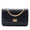 Chanel Reissue 2.55 Chevron Aged Calfskin Wallet on Chain Secondhand