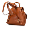 Gucci Medium Calfskin Bamboo Drawstring Backpack Secondhand