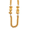 Secondhand Chanel CC Gold Plated Station Chain Long Necklace
