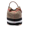 Burberry Medium Mega Check Canvas Ashby Bucket Bag Secondhand