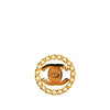 Chanel Gold Plated CC Turnlock Chain Brooch Secondhand