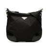 Prada Leather Trimmed Tessuto Zip Top Crossbody Secondhand
