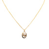 Dior Gold Plated CD Logo Pendant Necklace Secondhand
