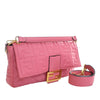 Fendi Large Zucca Embossed Leather Baguette Satchel Secondhand