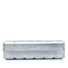 Chanel Chocolate Bar Metallic Lambskin Frame Clutch with Chain Secondhand