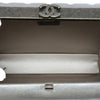 Chanel Chocolate Bar Metallic Lambskin Frame Clutch with Chain Secondhand